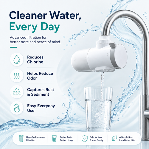 Faucet-Mounted Water Filter