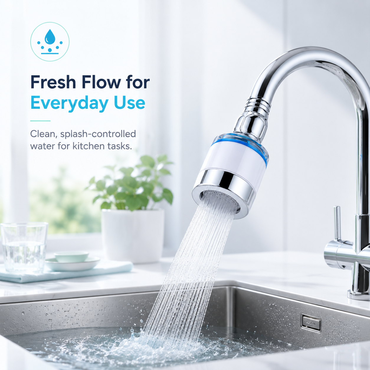 AquaFlow 360° Faucet Filter