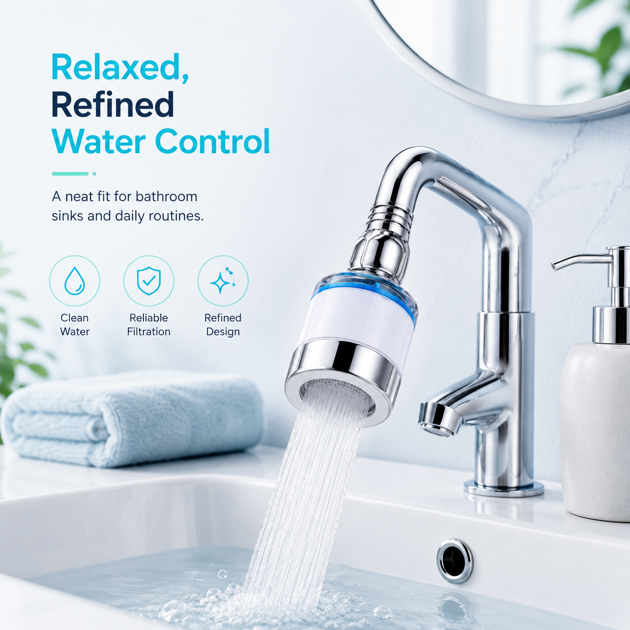 AquaFlow 360° Faucet Filter