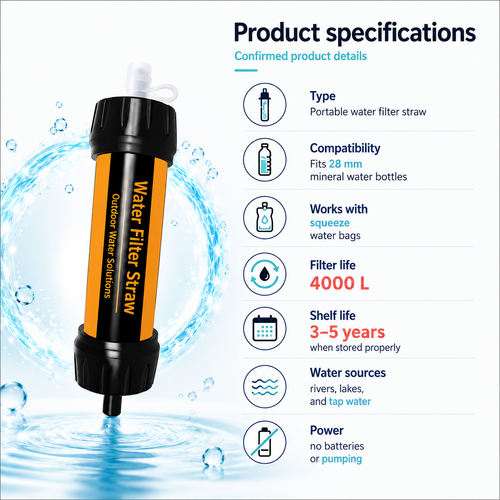 Portable Filter Water Bottle