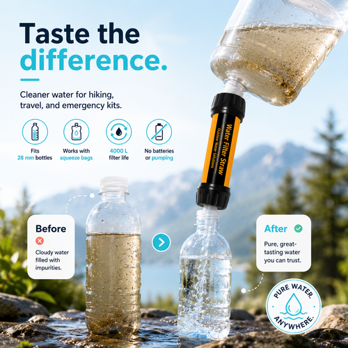 Portable Filter Water Bottle